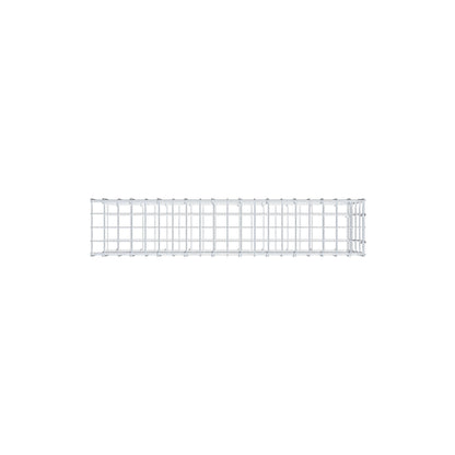 Monteret gabion type 2 100 cm x 40 cm x 20 cm, maskestørrelse 5 cm x 10 cm, C-ring