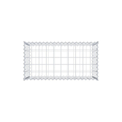 Lot de 2 gabions 100 cm x 50 cm x 50 cm (L x H x P), mailles 10 x 10 cm, spirale