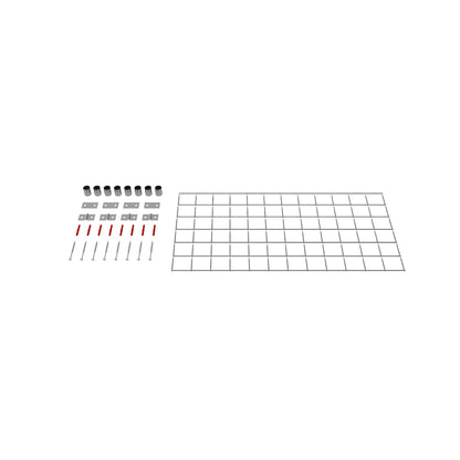 Dekorativt gitter / espalier (inklusive monteringsmateriale) maskestørrelse 5 x 5 cm