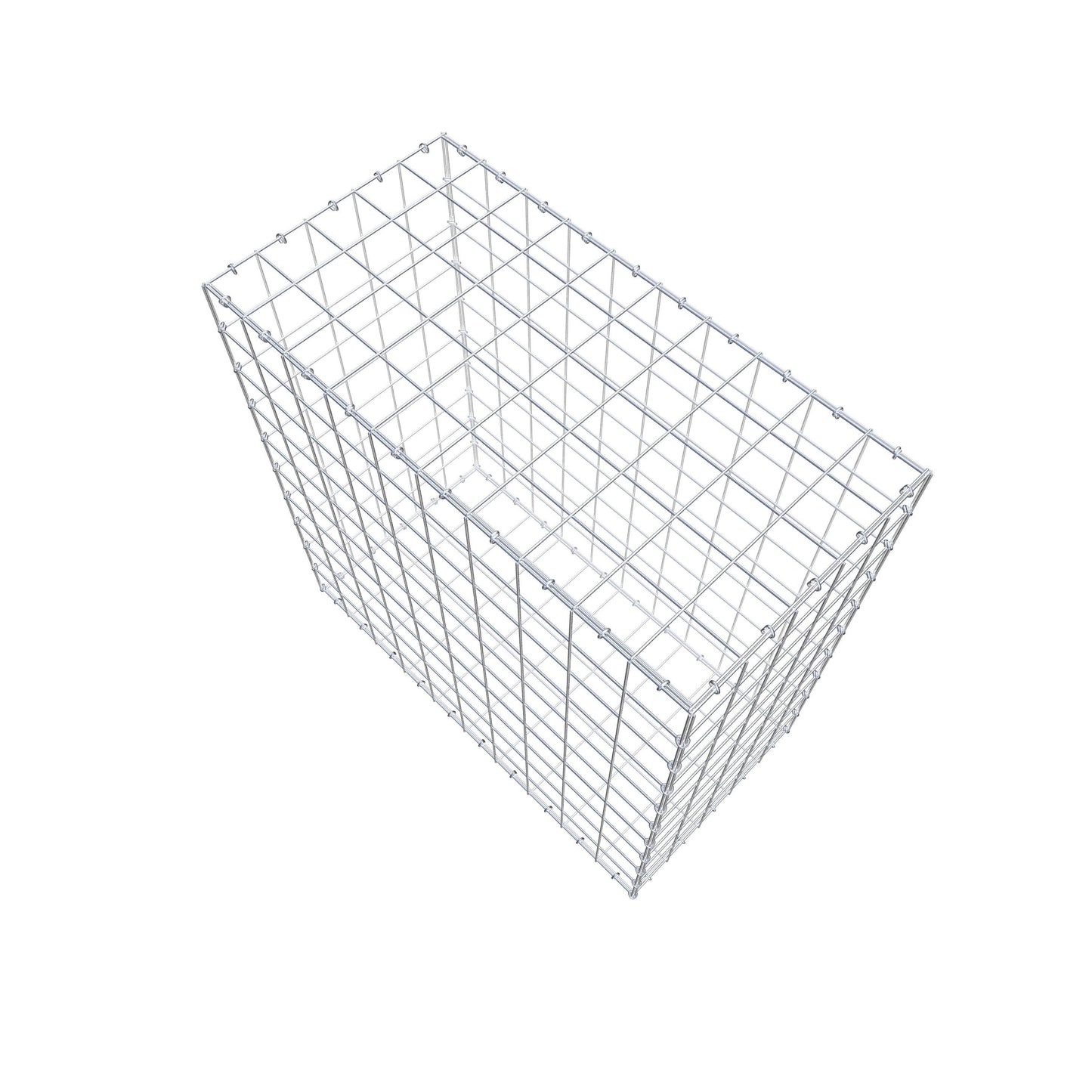 Gavión 100 cm x 100 cm x 50 cm (L x A x P), malla 10 cm x 10 cm, anillo en C