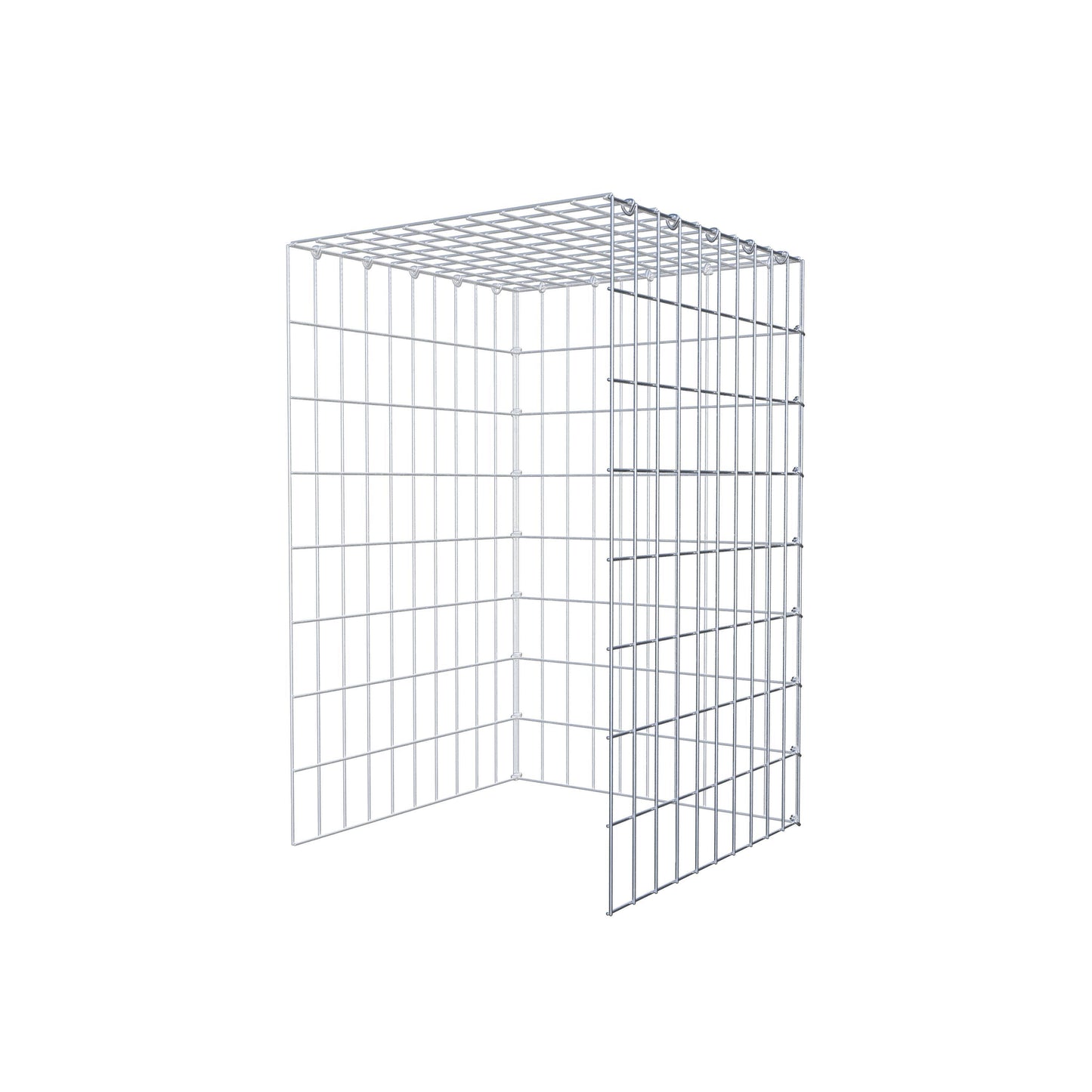 Anbaugabione Typ 4 80 cm x 50 cm x 50 cm (L x H x T), Maschenweite 5 cm x 10 cm, C-Ring