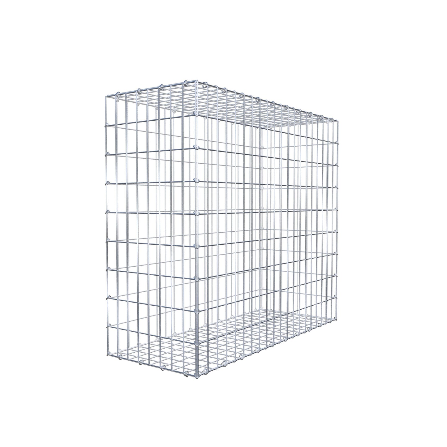 Gabbione 100 cm x 90 cm x 40 cm (L x H x P), maglia 5 cm x 10 cm, anello a C