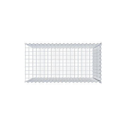 Gabion rapporté type 2 100 cm x 80 cm x 50 cm (L x H x P), mailles 5 cm x 5 cm, spirale