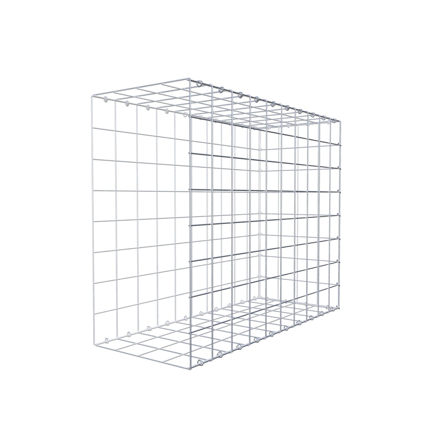 Anbaugabione Typ 2 100 cm x 80 cm x 40 cm (L x H x T), Maschenweite 10 cm x 10 cm, C-Ring