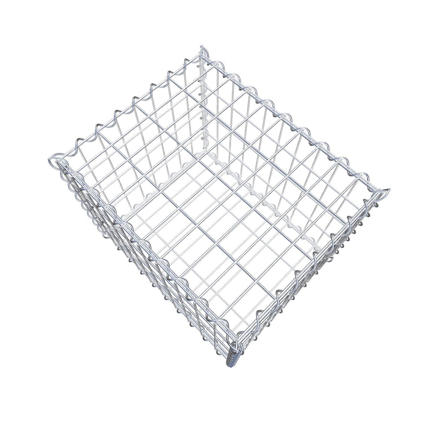 Gabion 50 cm x 40 cm x 40 cm (L x H x D), maskestørrelse 5 cm x 10 cm, spiral
