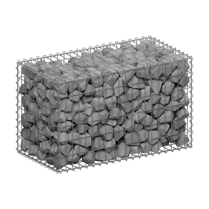 Gabione 100 cm x 60 cm x 50 cm (L x H x T), Maschenweite 5 cm x 10 cm, Spirale