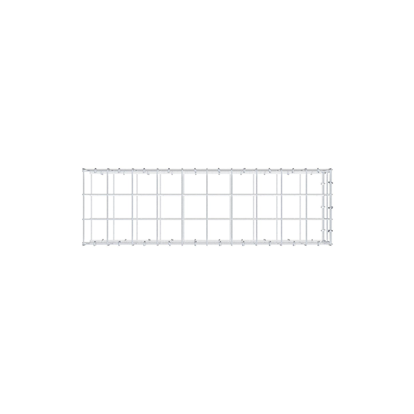 Anbaugabione Typ 2 100 cm x 20 cm x 30 cm (L x H x T), Maschenweite 10 cm x 10 cm, C-Ring