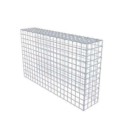 Typ 4 påbyggnadsgabion 100 cm x 60 cm x 20 cm (L x H x D), maskstorlek 5 cm x 5 cm, C-ring
