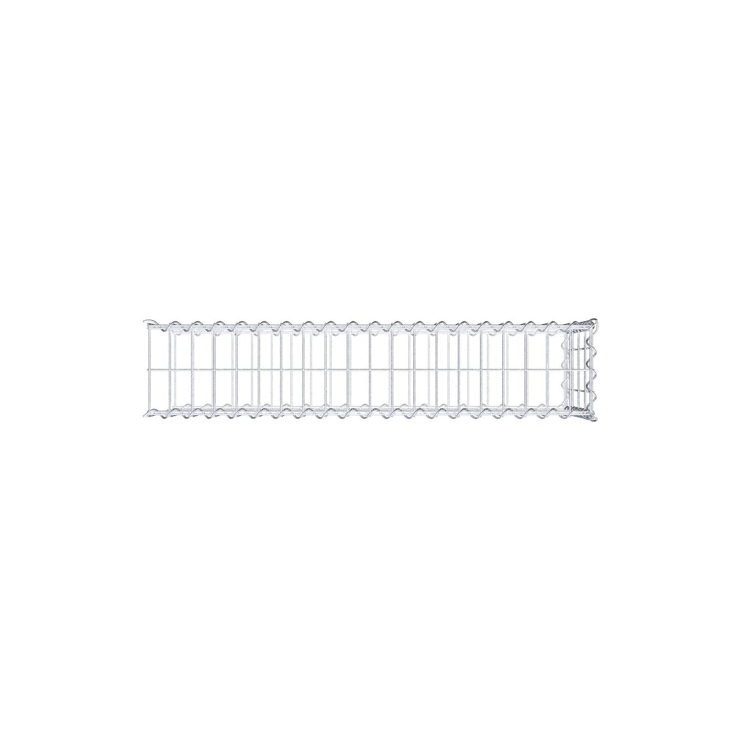 Anbaugabione Typ 2 100 cm x 40 cm x 20 cm (L x H x T), Maschenweite 5 cm x 10 cm, Spirale