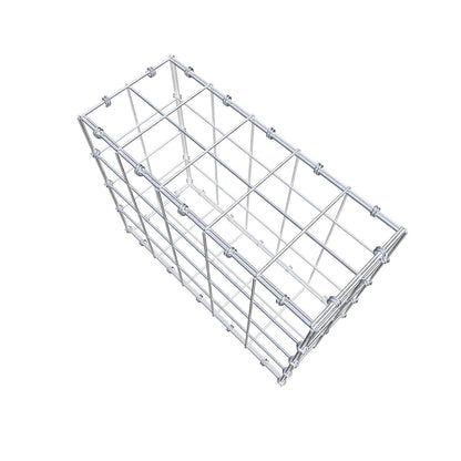Gabione 50 cm x 40 cm x 20 cm (L x H x T), Maschenweite 10 x 10 cm, Spiralring