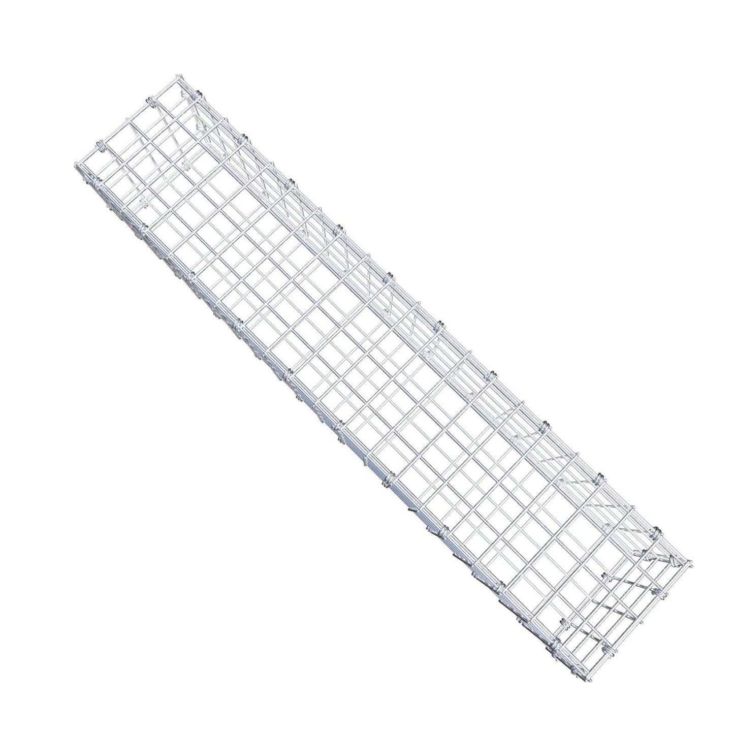 Gabbione 100 cm x 20 cm x 20 cm (L x H x P), maglia 5 x 5 cm, anello a spirale