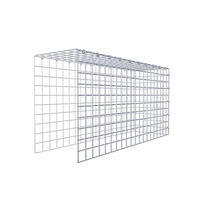 Gavión complementario de tipo 4 100 cm x 50 cm x 30 cm (largo x alto x fondo), malla 5 cm x 5 cm, anillo en C