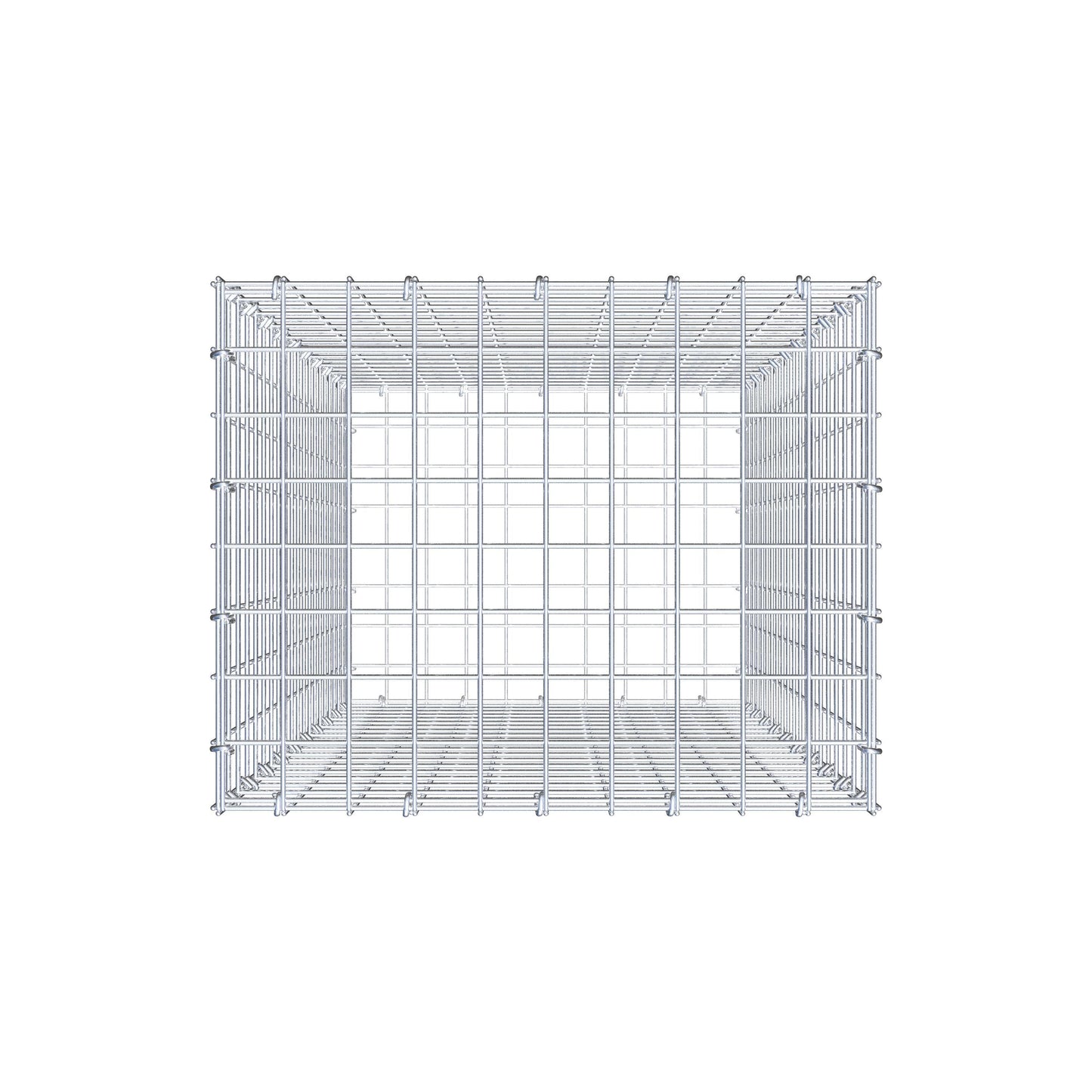 Gabion 100 cm x 50 cm x 40 cm (L x H x D), mesh size 5 cm x 5 cm, C-ring