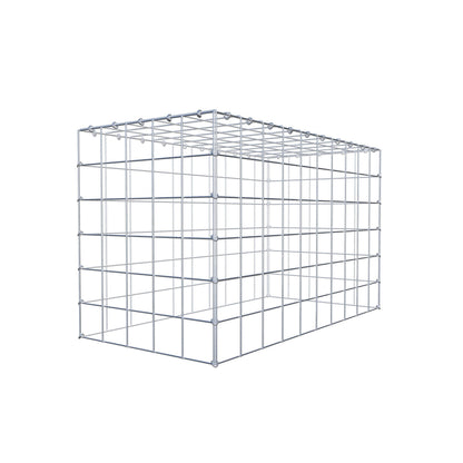 Anbaugabione Typ 3 100 cm x 60 cm x 50 cm (L x H x T), Maschenweite 10 cm x 10 cm, C-Ring