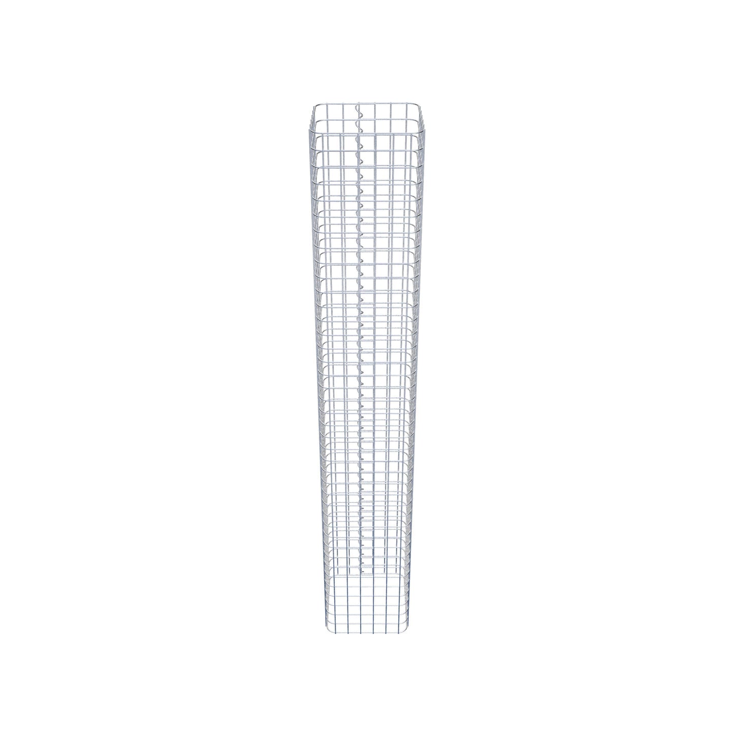 Gabionensäule eckig 32 cm x 32 cm, 200 cm Höhe, MW 5 cm x 5 cm
