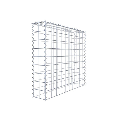 Anbaugabione Typ 3 100 cm x 90 cm x 20 cm (L x H x T), Maschenweite 10 cm x 10 cm, Spirale