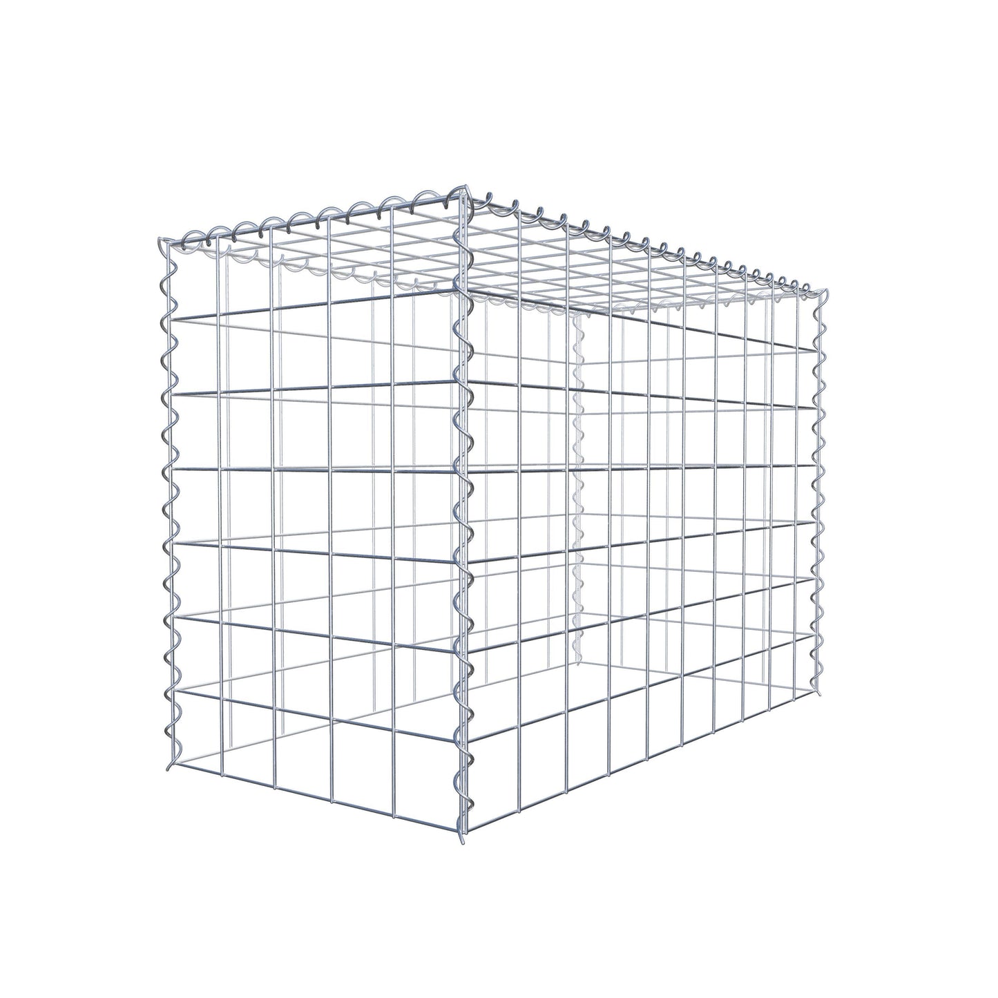 Anbaugabione Typ 3 100 cm x 70 cm x 50 cm (L x H x T), Maschenweite 10 cm x 10 cm, Spirale