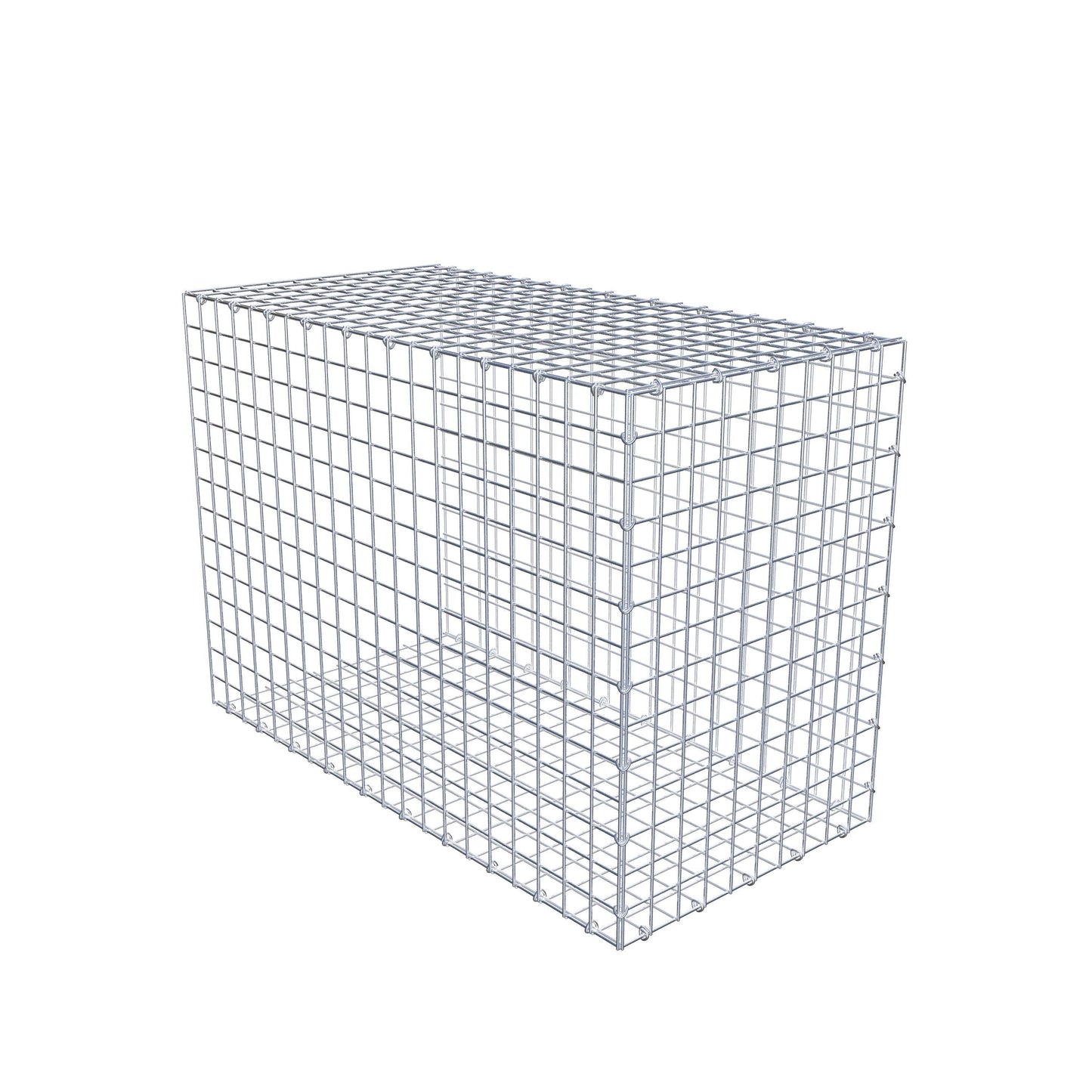 Type 2 oplegkorf 100 cm x 70 cm x 50 cm (L x H x D), maaswijdte 5 cm x 5 cm, C-ring