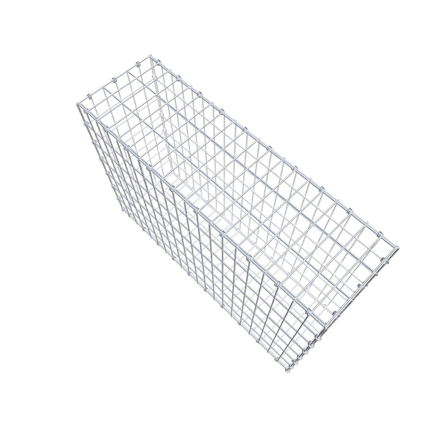 Schanskorf 100 cm x 70 cm x 30 cm (L x H x D), maaswijdte 5 x 10 cm, spiraalring