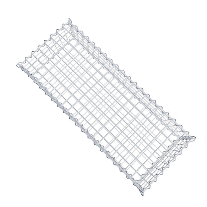 Gavión 100 cm x 20 cm x 40 cm (largo x alto x fondo), malla 5 cm x 5 cm, en espiral