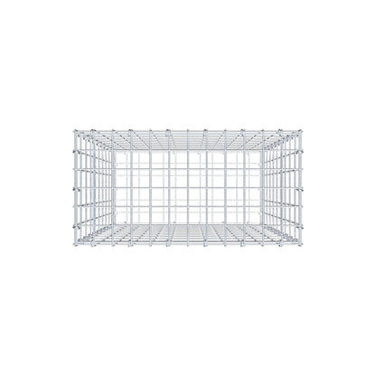 Gavión 100 cm x 60 cm x 30 cm (L x A x P), luz de malla 5 cm x 10 cm, anillo en C