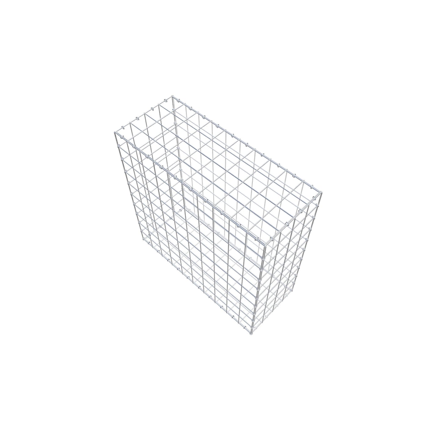 Gavión 100 cm x 100 cm x 40 cm (L x A x P), malla 10 cm x 10 cm, anillo en C