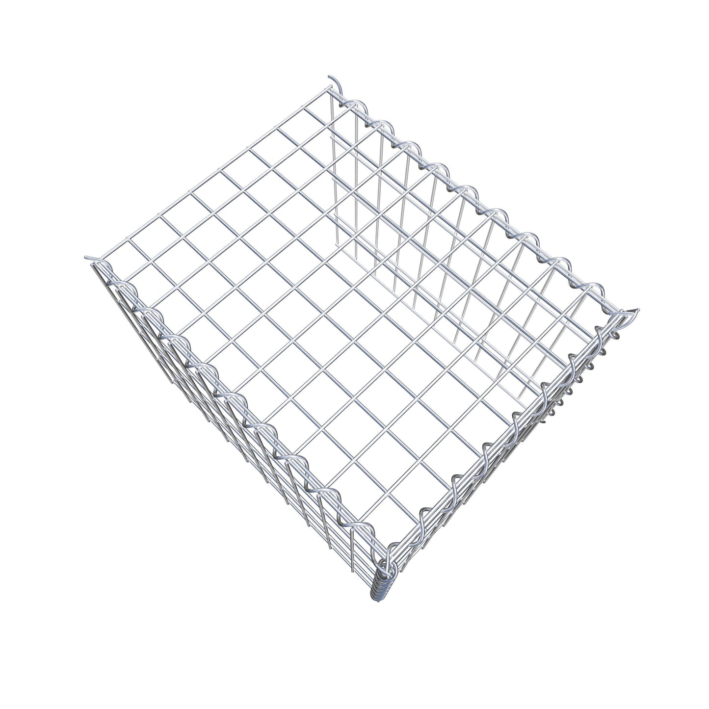 Gabion rapporté type 4 50 cm x 40 cm x 40 cm (L x H x P), mailles 5 cm x 10 cm, spirale