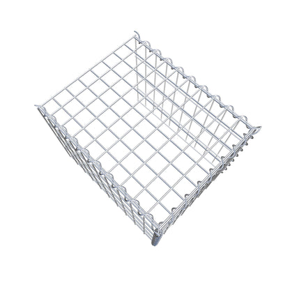 Gabion rapporté type 4 50 cm x 40 cm x 40 cm (L x H x P), mailles 5 cm x 10 cm, spirale