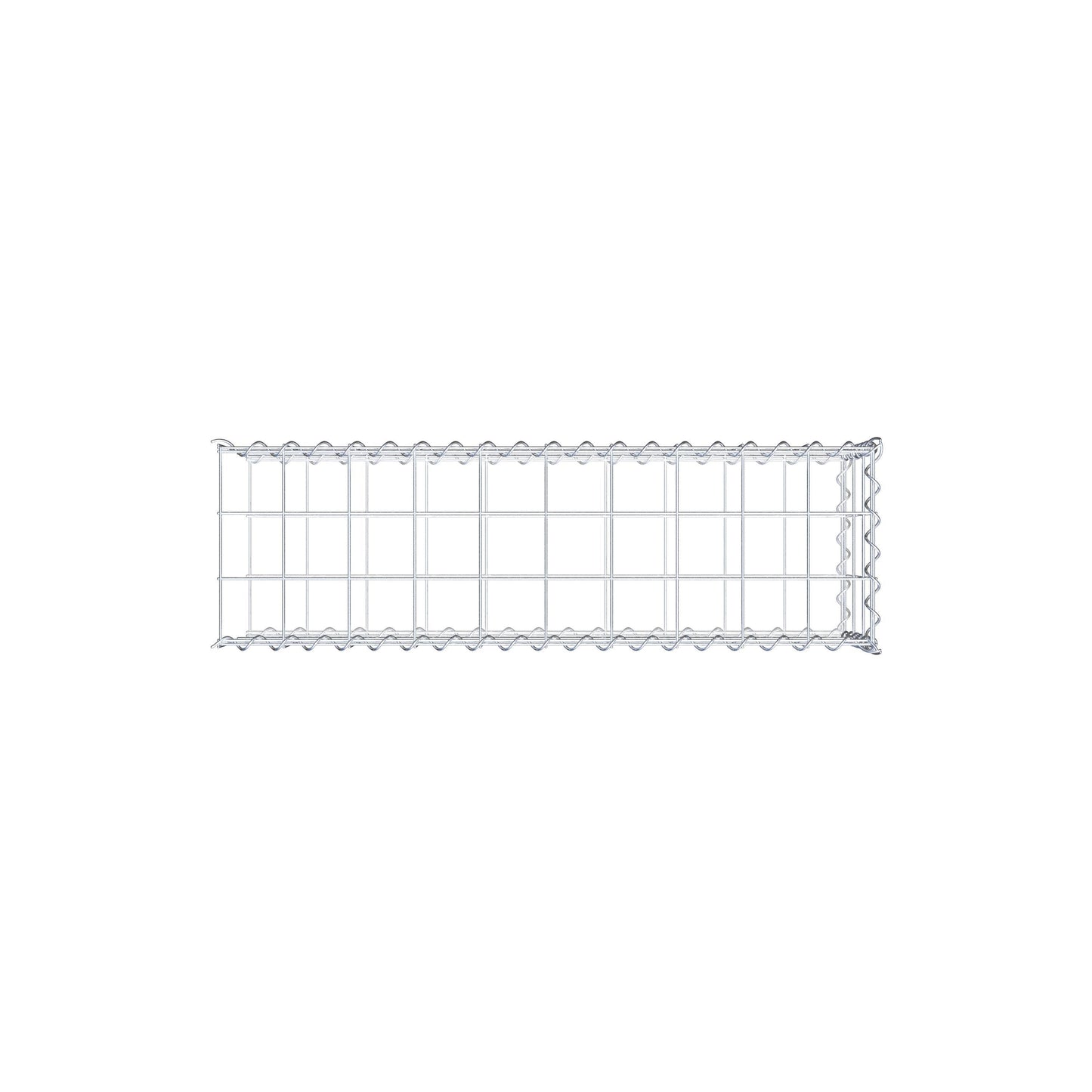 Extra gabion typ 2 100 cm x 30 cm x 30 cm (L x H x D), maskstorlek 10 cm x 10 cm, spiral
