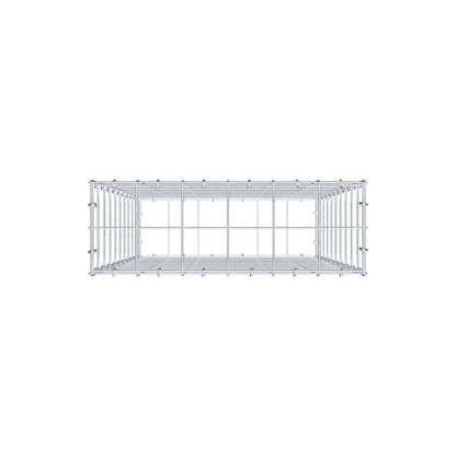 Gabione 100 cm x 60 cm x 20 cm (L x H x T), Maschenweite 10 cm x 10 cm, C-Ring