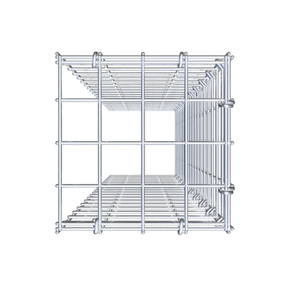 Mounted gabion type 4 100 cm x 20 cm x 20 cm (L x H x D), mesh size 5 cm x 5 cm, C-ring
