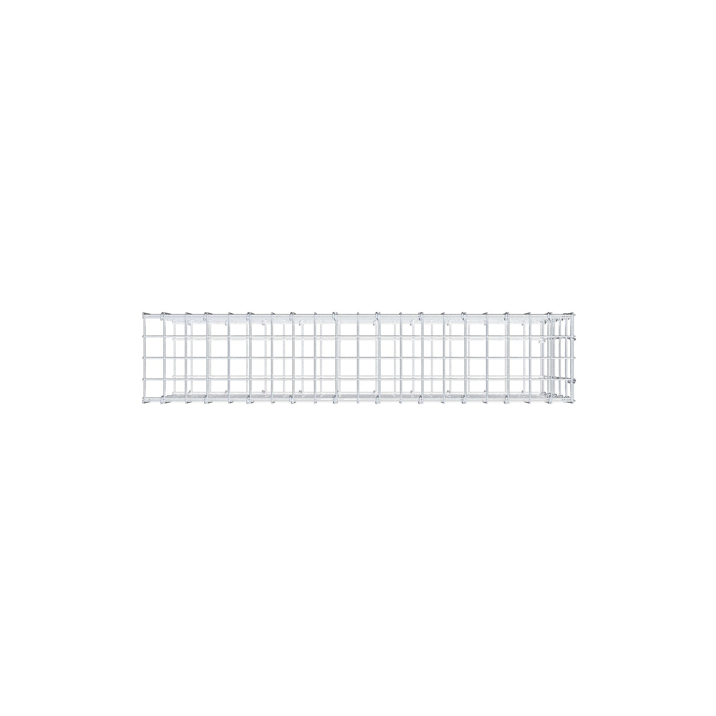 Anbaugabione Typ 2 100 cm x 50 cm x 20 cm, Maschenweite 5 cm x 10 cm, C-Ring