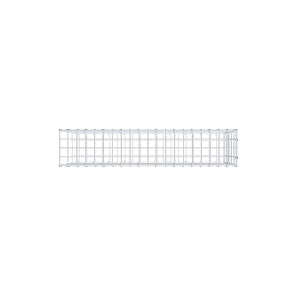 Anbaugabione Typ 2 100 cm x 50 cm x 20 cm, Maschenweite 5 cm x 10 cm, C-Ring