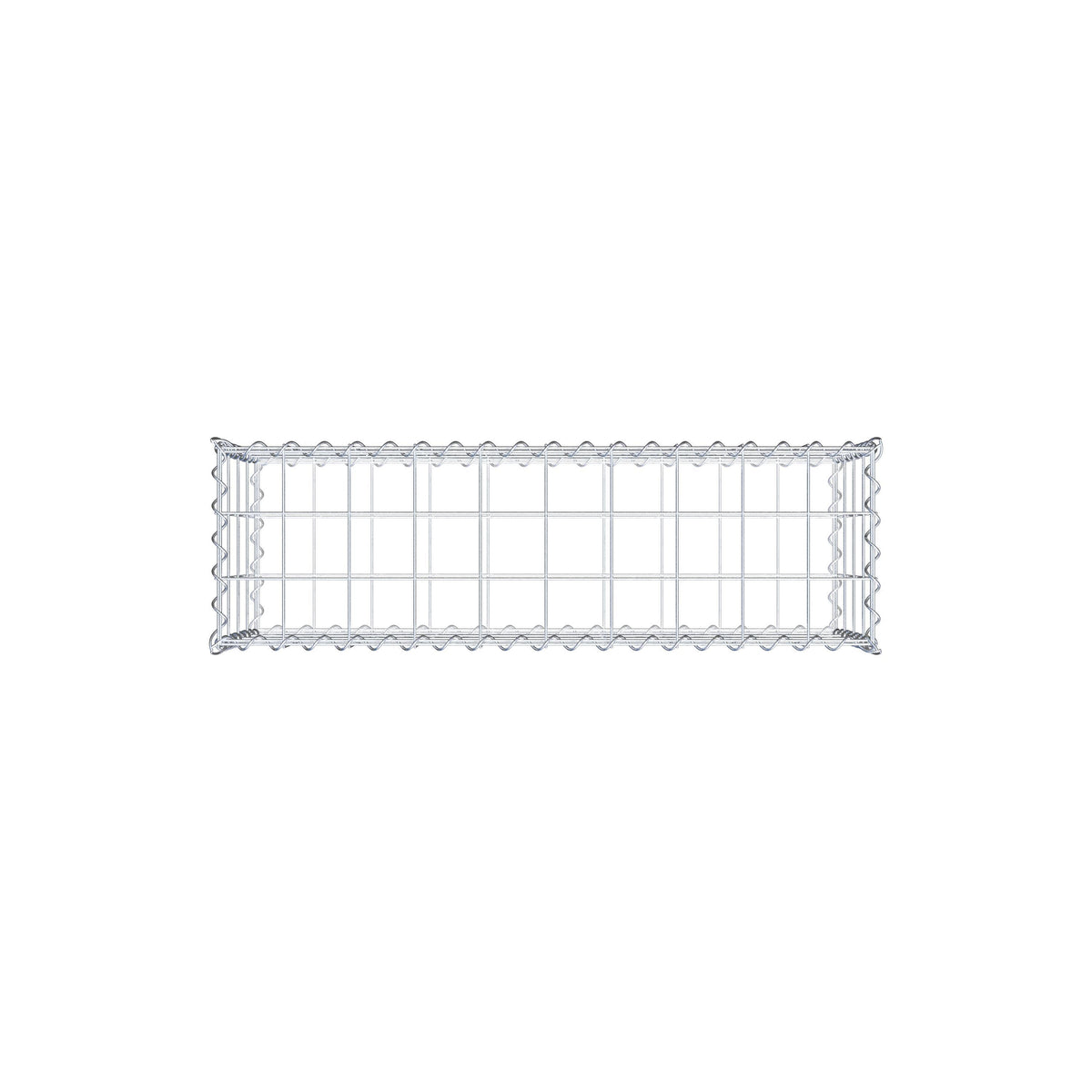 Gabbione 100 cm x 40 cm x 30 cm (L x H x P), maglia 10 cm x 10 cm, spirale