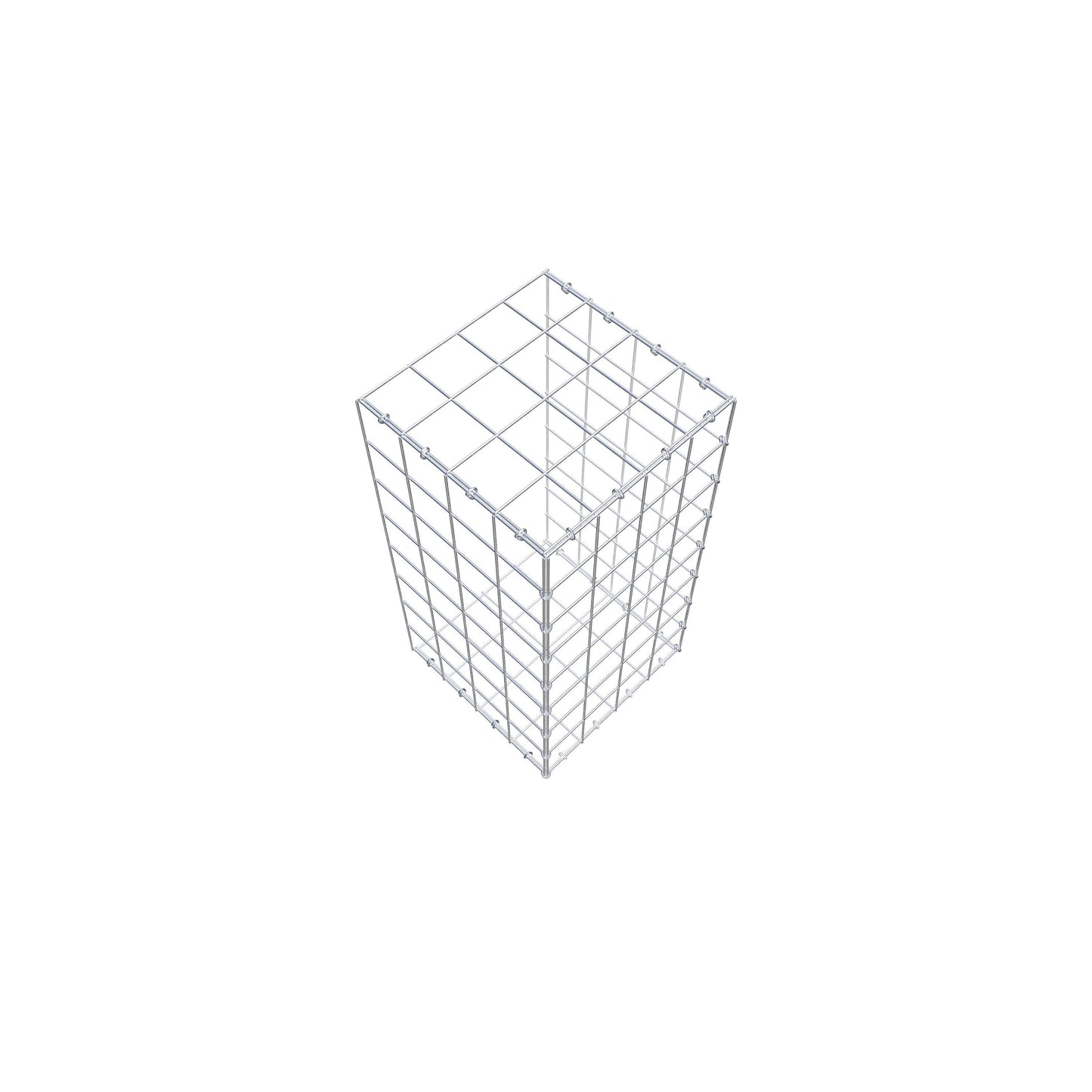 Monteret gabion type 2 80 cm x 40 cm x 40 cm (L x H x D), maskestørrelse 10 cm x 10 cm, C-ring