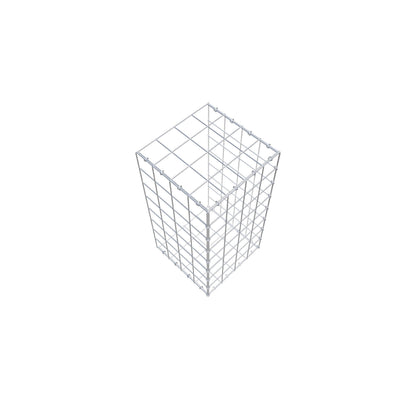 Monteret gabion type 2 80 cm x 40 cm x 40 cm (L x H x D), maskestørrelse 10 cm x 10 cm, C-ring