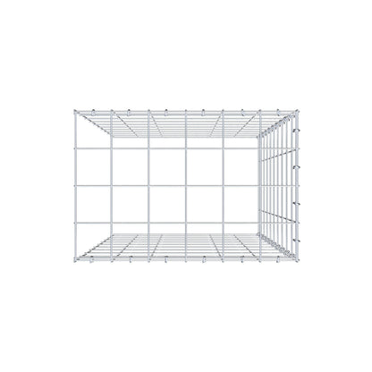 Mounted gabion type 4 100 cm x 60 cm x 40 cm (L x H x D), mesh size 10 cm x 10 cm, C-ring