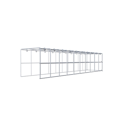Gavión complementario de tipo 4 100 cm x 20 cm x 20 cm (L x A x P), malla 10 cm x 10 cm, anillo en C