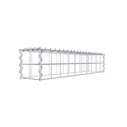 Anbaugabione Typ 3 100 cm x 20 cm x 20 cm (L x H x T), Maschenweite 10 cm x 10 cm, Spirale
