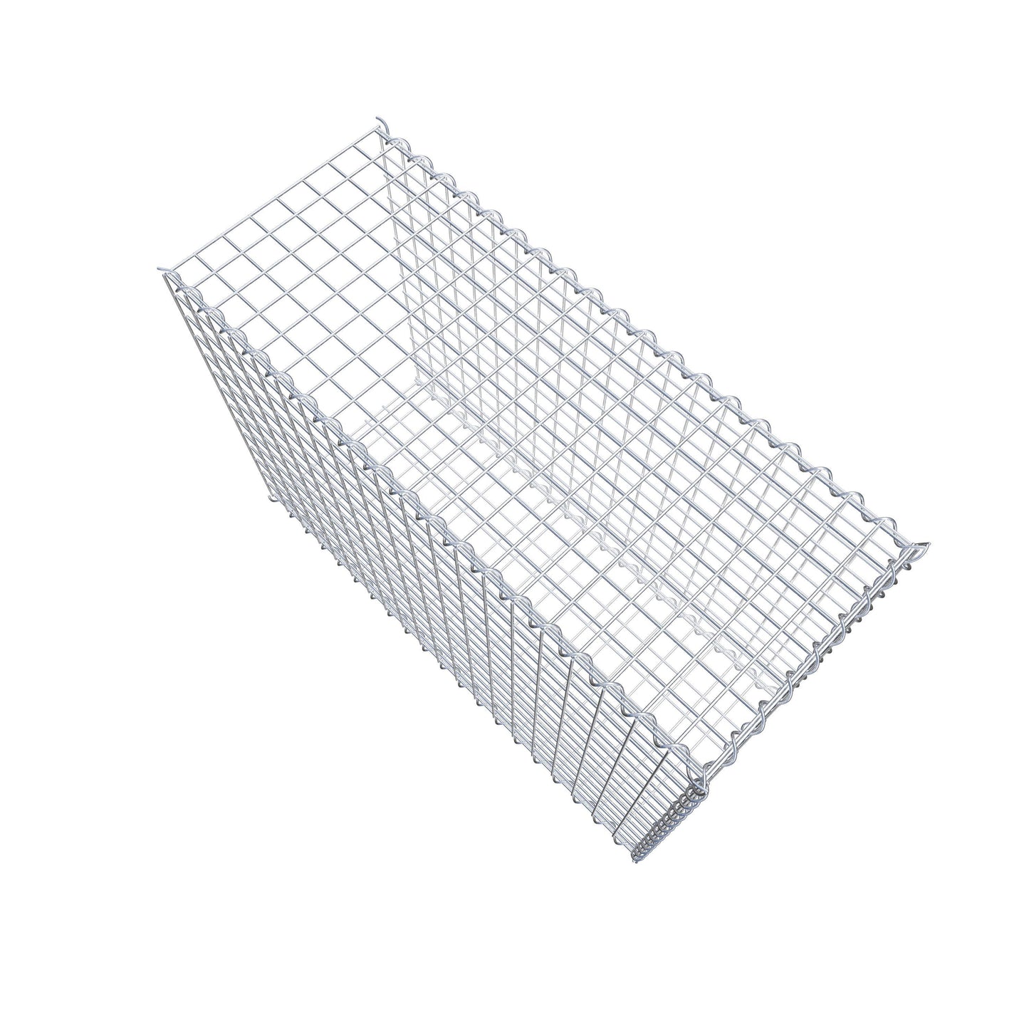 Gabion rapporté type 2 100 cm x 70 cm x 40 cm (L x H x P), mailles 5 cm x 5 cm, spirale