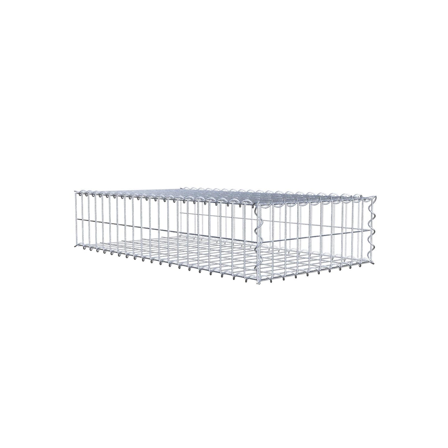 Anbaugabione Typ 2 100 cm x 20 cm x 50 cm (L x H x T), Maschenweite 5 cm x 10 cm, Spirale