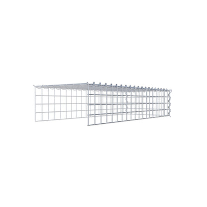 Add-on schanskorf type 4 100 cm x 20 cm x 40 cm (L x H x D), maaswijdte 5 cm x 5 cm, spiraalvormig