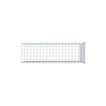 Opvokset gabion type 4 100 cm x 60 cm x 30 cm (L x H x D), maskestørrelse 5 cm x 5 cm, spiral