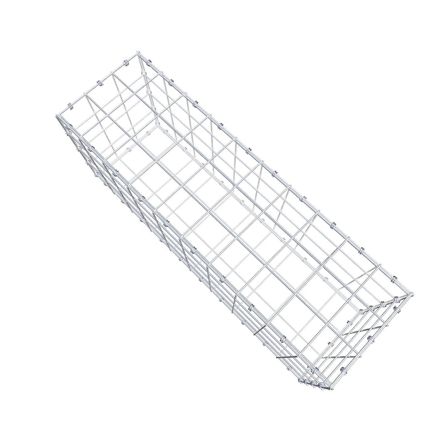 Gabion 100 cm x 40 cm x 30 cm (L x H x D), maskstorlek 10 x 10 cm, spiralring