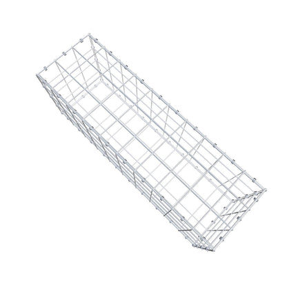 Gabion 100 cm x 40 cm x 30 cm (L x H x D), maskstorlek 10 x 10 cm, spiralring