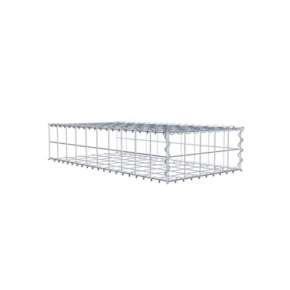 Extra gabion typ 2 100 cm x 20 cm x 50 cm (L x H x D), maskstorlek 10 cm x 10 cm, spiral