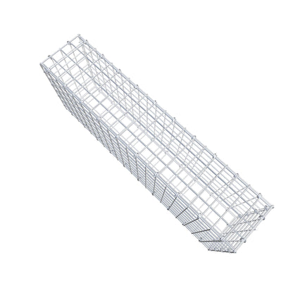 Gabbione 100 cm x 40 cm x 20 cm (L x H x P), maglia 5 cm x 5 cm, anello a C