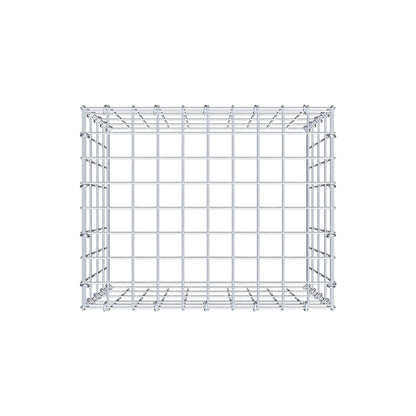 Monteret gabion type 3 50 cm x 40 cm x 40 cm (L x H x D), maskestørrelse 5 cm x 10 cm, C-ring
