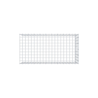 Mounted gabion type 4 100 cm x 40 cm x 50 cm (L x H x D), mesh size 5 cm x 10 cm, C-ring