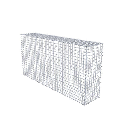 Gabione 200 cm x 100 cm x 40 cm (L x H x T), Maschenweite 5 cm x 5 cm, Spirale